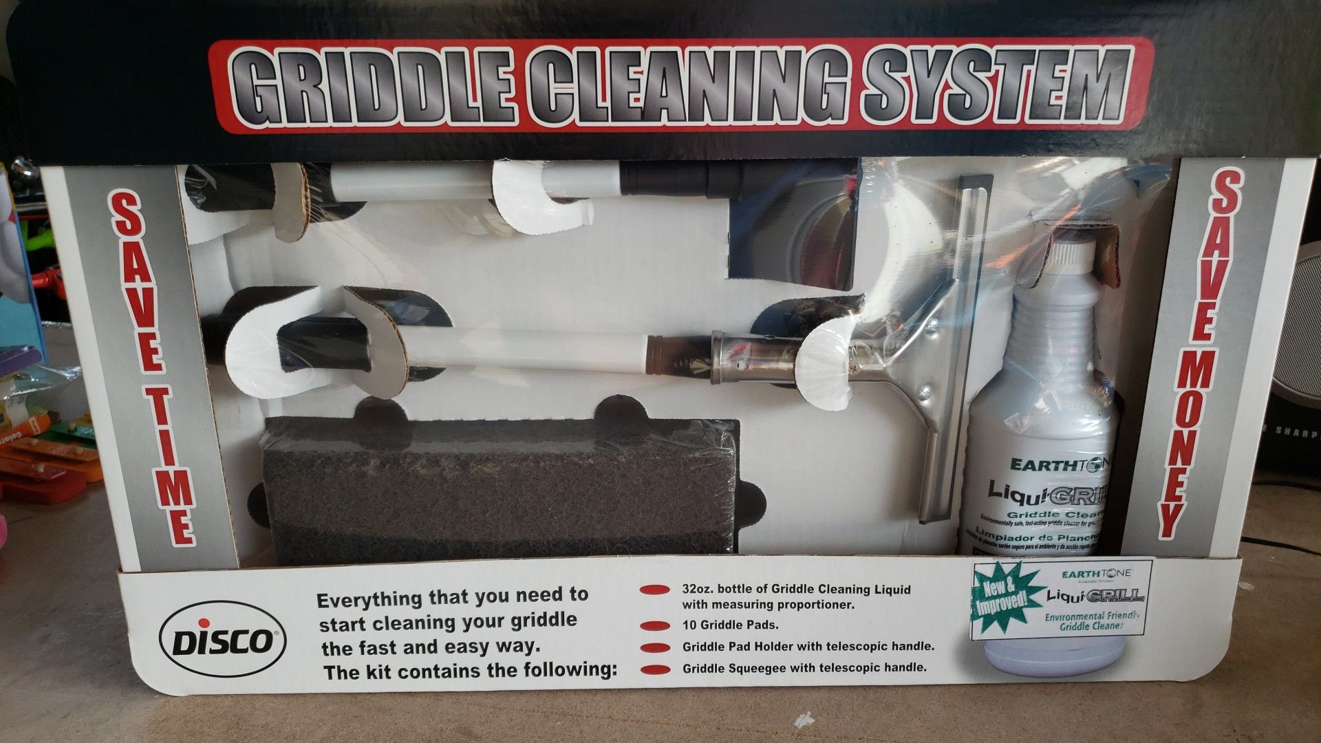 Griddle cleaning kit