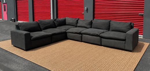 Free Delivery - Oversized Grey Modular Sectional
