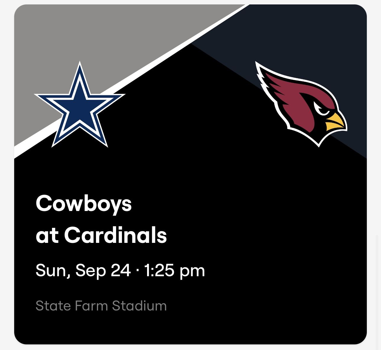 Cowboys Vs Cardinals