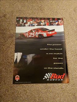 Bud Nascar poster