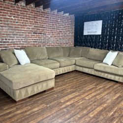 Delivery Available Ashley brown U shape sectional couch