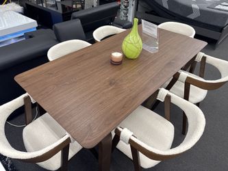 NEW🤎7PC Walnut Dining Set🤍