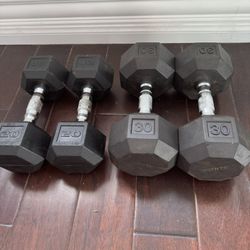 Pair of Dumbbells – 20 lb + 30 lb (Excellent Condition)
