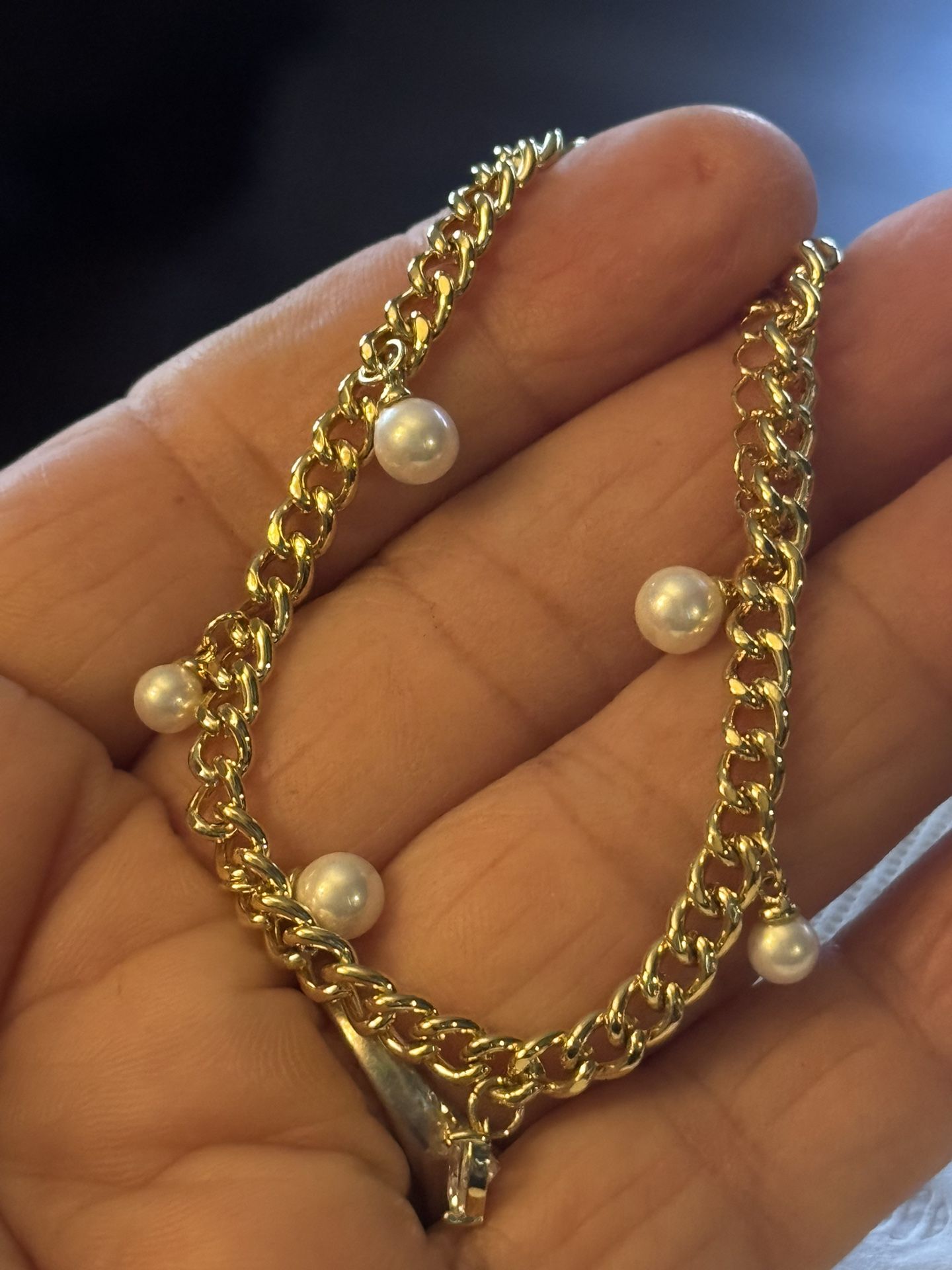 14k gold plated bracelet