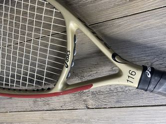 Asics tennis racquet 116 cheap