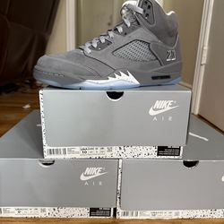 Jordan 5 Wolf Grey Men’s 11, 10, 9.5, 9, 8.5, 8, 7.5