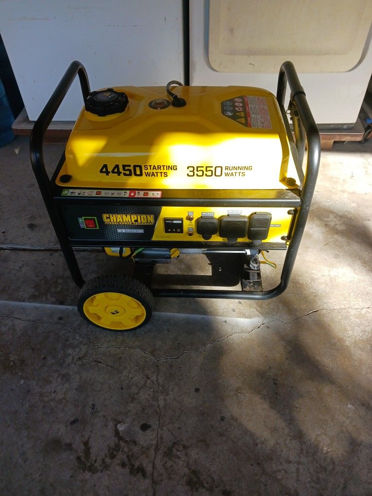 Champion Generator 4450 Starting Watts 3550 Running Watts