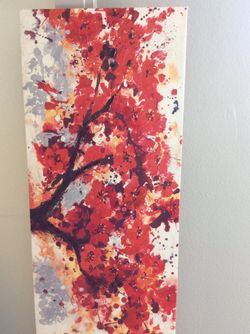 Painting Red Embellished Canvas Tree 60”x20” - Bed, Bath & Beyond