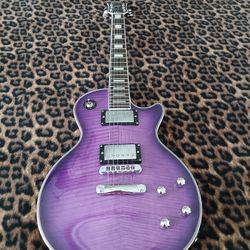 Chill Cat Purple Rain Les Paul Guitar