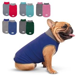Large (14-20lbs) Navy & Grey
Fleece Sweater 