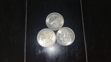 1921 Morgan silver dollars