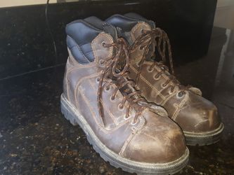 Brahma steel tip boots men size 7.5.