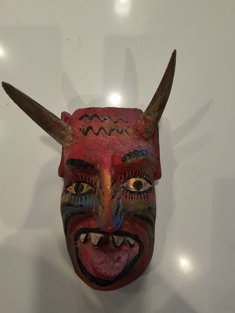 Hand Carved Devil Mask