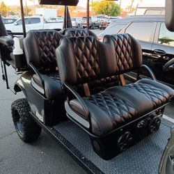 New Custom Golf Cart Seat Covers!! I'll Reupholster Your Seats!!