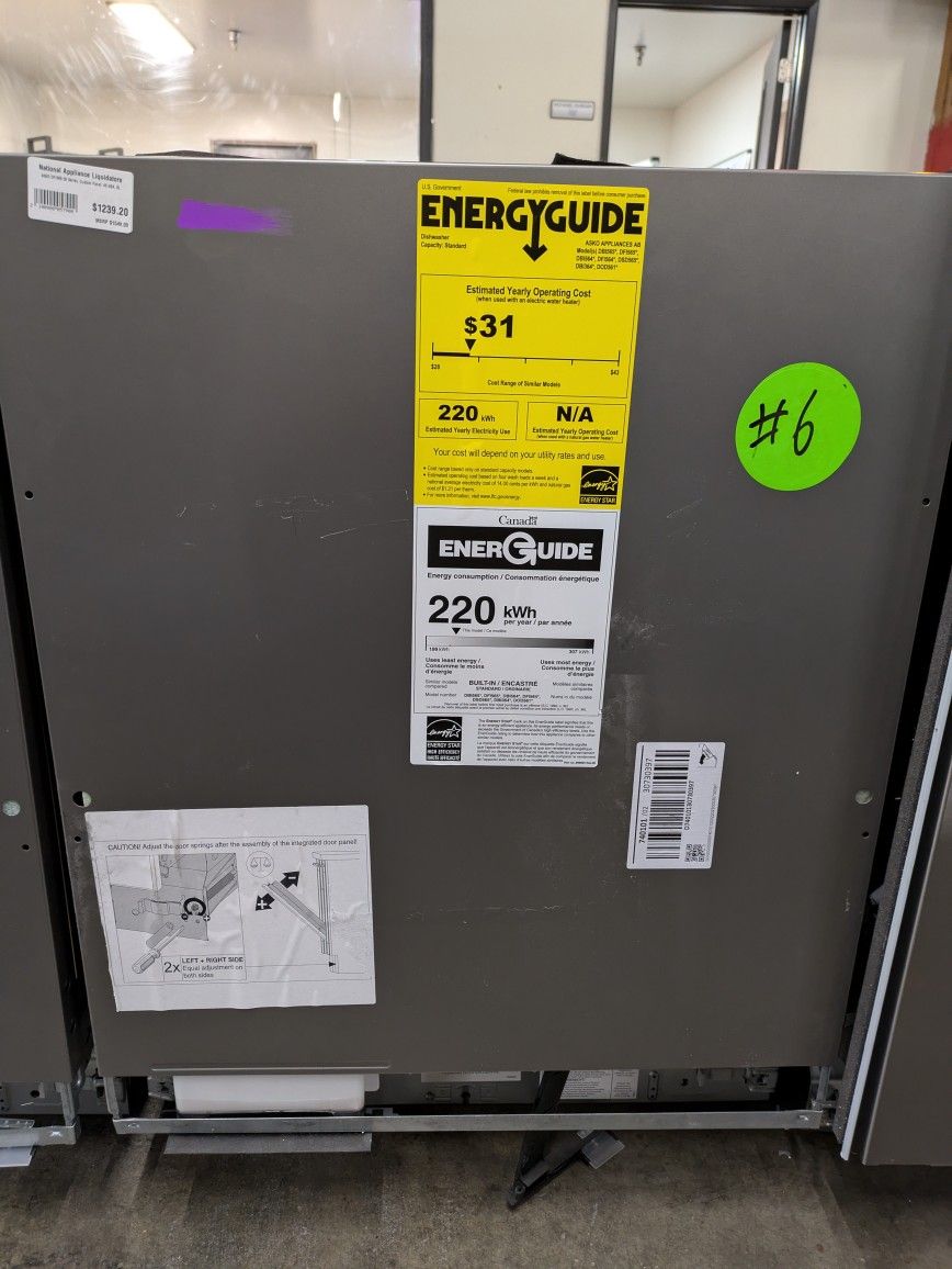 Asko Dishwasher, New Open Box, Big Sale Price