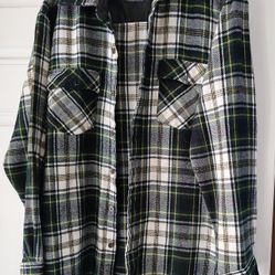 Plaid Overshirt, Men's L-tall