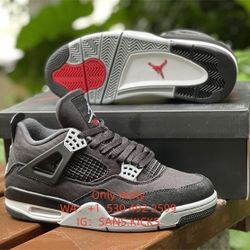  Jordan 4 “Black Canvas”