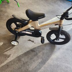 Kids Bicycle 12" With Training Wheels 