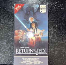 Star Wars: Return of the Jedi (VHS, 1986)  Red Label Watermarks CBS