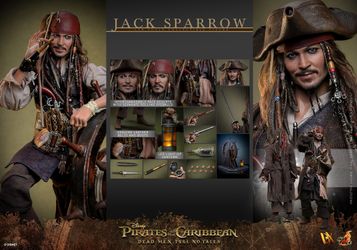 Hot Toys DX37 Jack Sparrow Pirates of the Caribbean 1/6 Figure