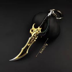 22cm Solo Leveling Anime Peripherals Knight Killer Fangs Metal Toy Sword Cosplay Props Figure twin dagger