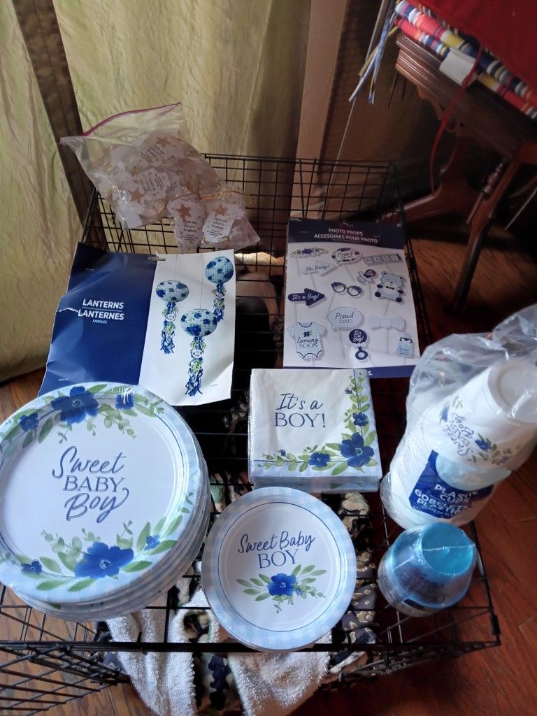 "Baby Boy" Baby Shower Party Goods & Accessories