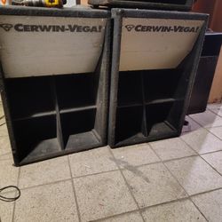 Cerwin Vega Woofers 18 Speakers  Pa Band Concert