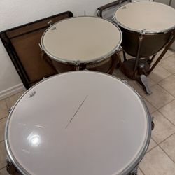 3 Ludwig Timpani 32”, 29”, And 26”