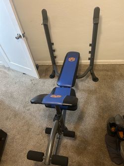 Weight Bench, Plates, Bars, and Accessories