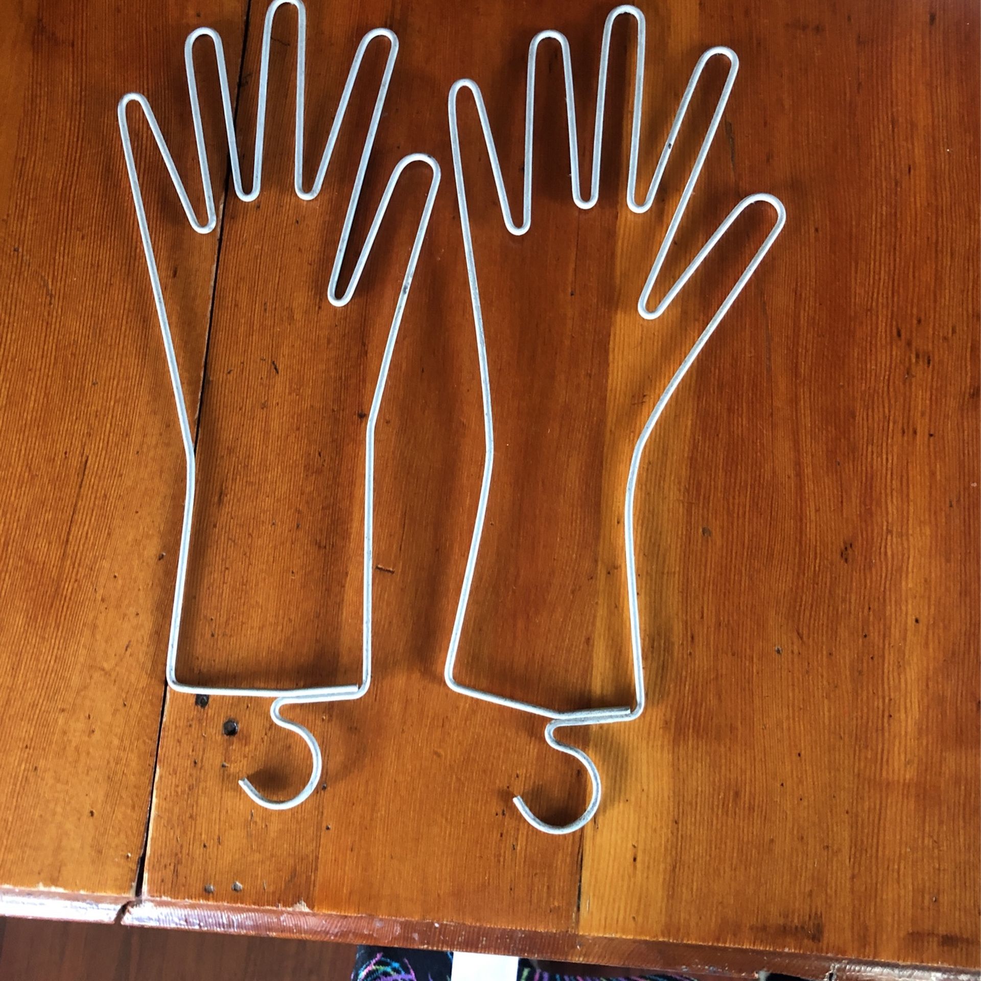 Vintage Metal Glove Stretchers/Dryer