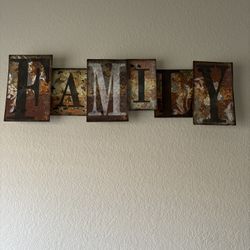Family 3D Metal Wall Hanging EXCELLENT 