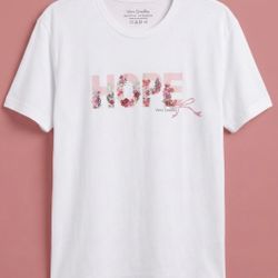 Vera Bradley White Hope T-Shirt Size Large 