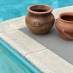 A Pair Of Cute Terracotta Pots For $70 Firm