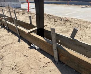 Concrete Metal stakes retired dad no longer needs