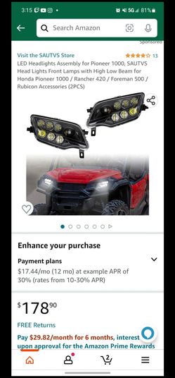 Honda Pioneer Headlights