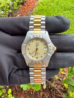 TAG Heuer TRISTAR "Gold Dust" 200m Professional Quartz 33mm Cream Dust Dial Two tone bracelet Watch Appraisal