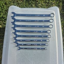 Stanley, 8- Pc metric. Ratchet, action Wrench set.  New condition.