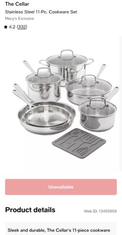 The Cellar Stainless Steel 11-Pc. Cookwar Silver
