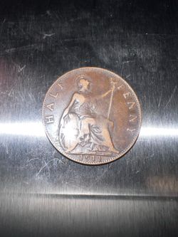 1911 King George VI half penny