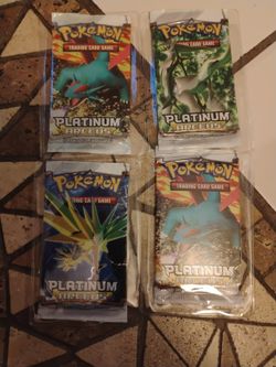 Unopened Pokemon Platinum Arceus 10 Card Booster Packs $250 Each