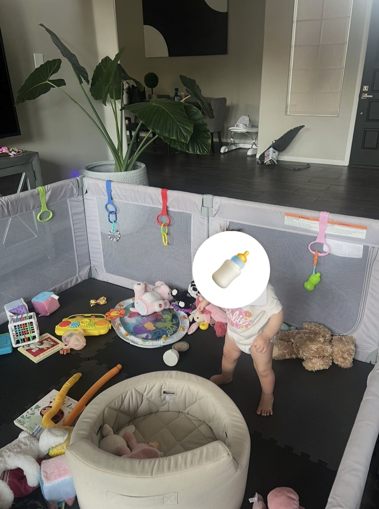 Dripex Foldable Baby Playpen – 71”x69” (Great Condition!)