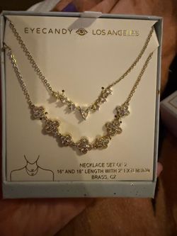 New layered necklace set of 2 from the Eye Candy Los Angeles fashion brand.