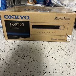 Onkyo TX-8220 2 Home Audio Channel Stereo Receiver with Bluetooth, Brand New