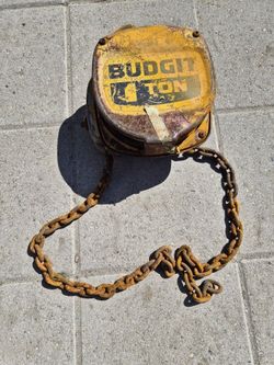 Budgit 1 Ton Chain Hoist Not Working Tool Shop Garage Tools Display
