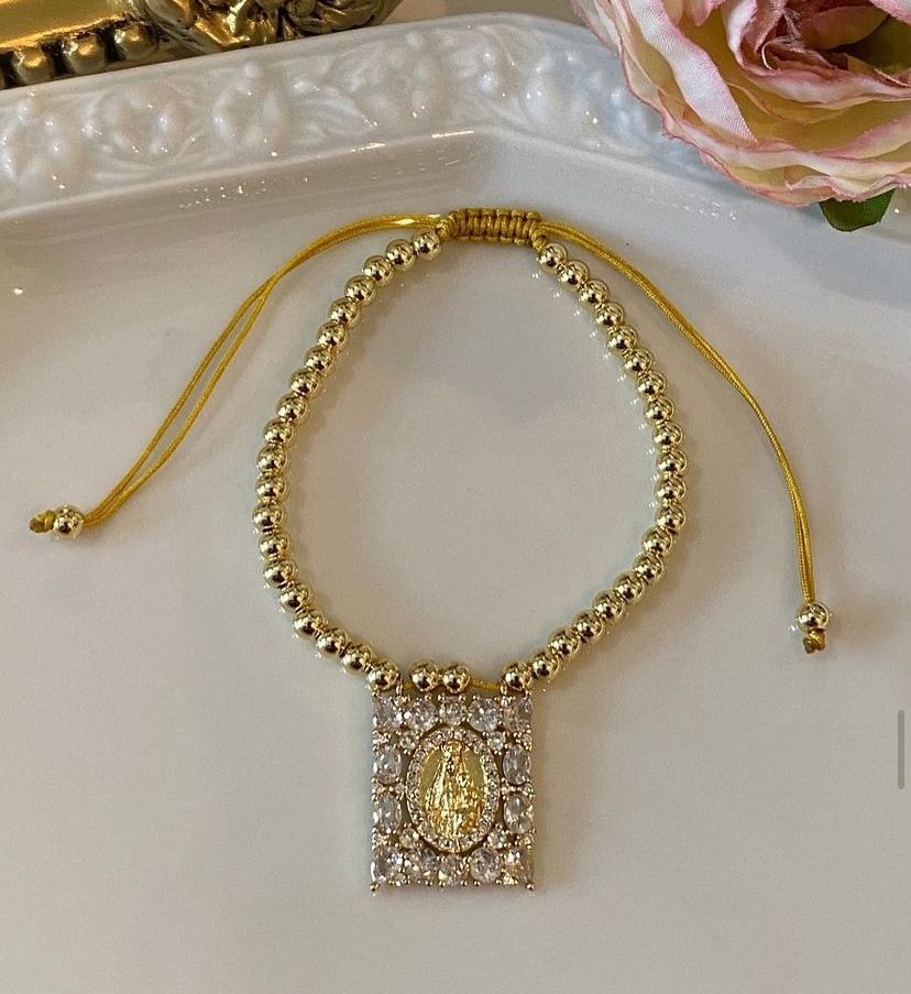 New - Square Virgencita Bracelet
