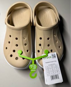 Beige Crocs Bayaband Sport Clog Men’s Size 6
