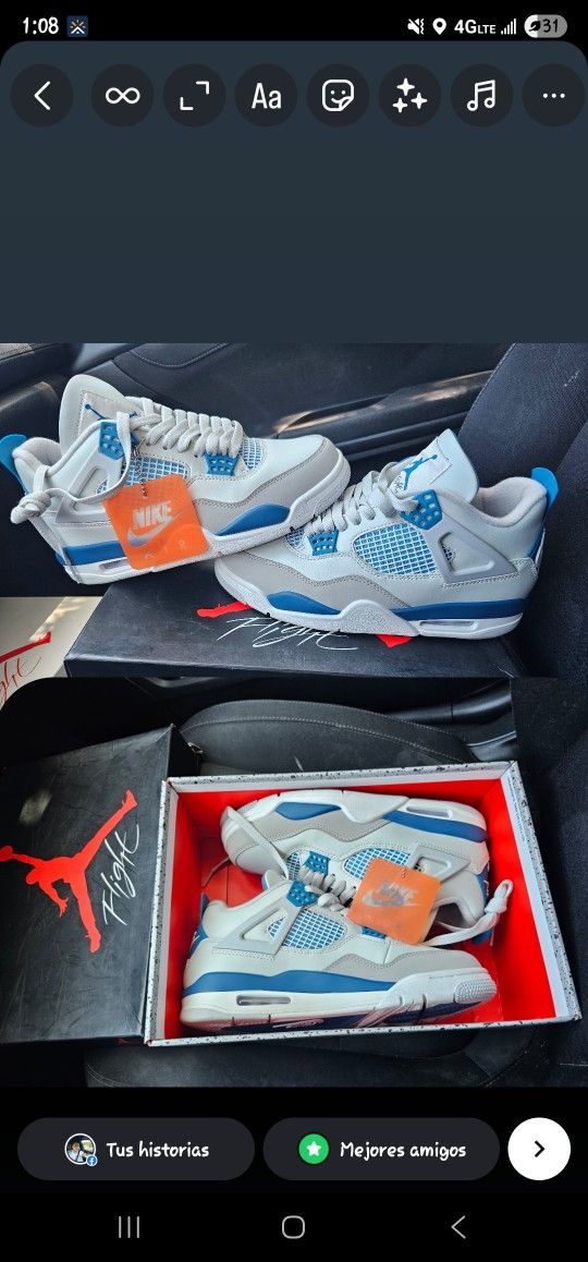 Zapatos Jordan Nike Air Talla 8