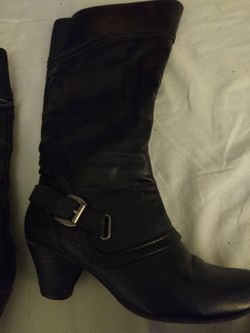 women's black boots, size 9 1/2