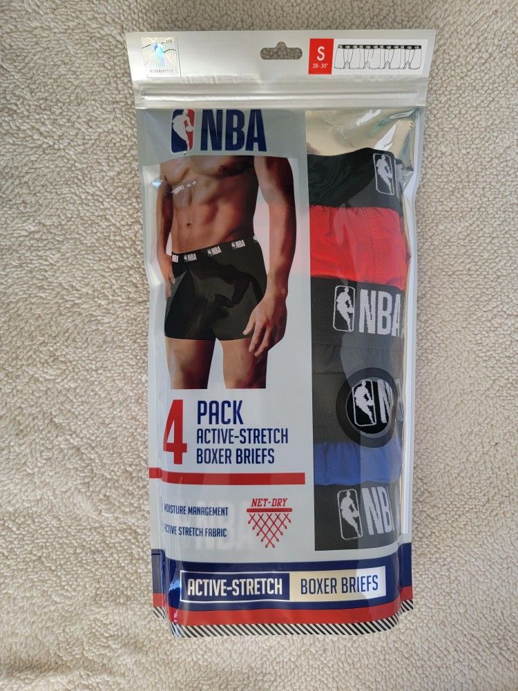 NBA Underwear basketball Boxer Briefs for Men Small New