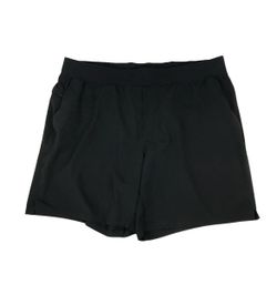 Lululemon T.H.E. Shorts Mens 2XL XXL Black 7” Inseam Unlined Gym Running Pace
